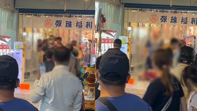 艋舺夜市晚間發生持棍棒鬥毆,現場1人送醫,1人被警方帶回調查。(圖/threads網友cos_liao授權)