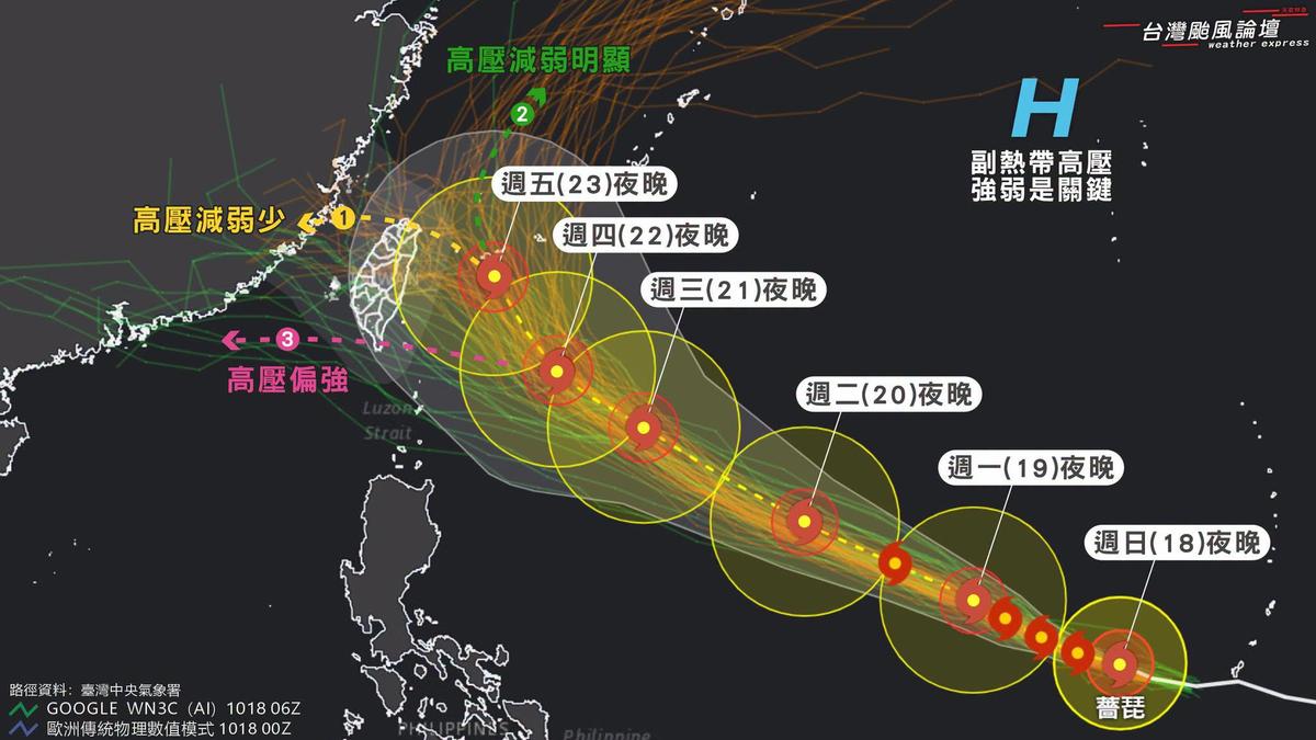 薔琵侵台確認!「風雨最劇」時刻曝 恐颱風假接連假放4天