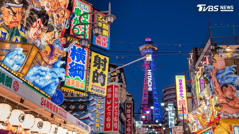 統計顯示,2026年1至8月全日本的中國旅客平均減少56.7%,而大阪的減幅高達61.5%,足足高出全國平均約5個百分點。(圖/Shutterstock達志影像)