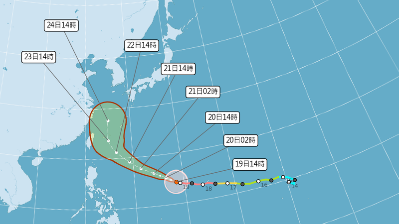 天氣-颱風-薔琵-現在天氣-台灣天氣-颱風假-暴風侵襲率-氣象署-明天天氣