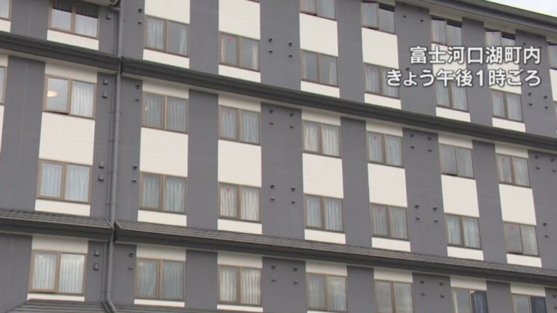 日本河口湖町一間飯店驚傳命案,死者為台灣女遊客。(圖/翻攝自山梨電視台)