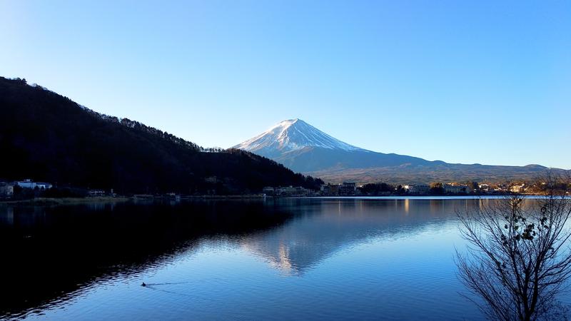 日本山梨縣河口湖示意圖。(圖/Shutterstock達志影像)
