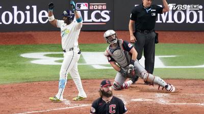 MLB季後賽/光芒狄亞茲兩分砲炸裂!擴大領先7:3守護者
