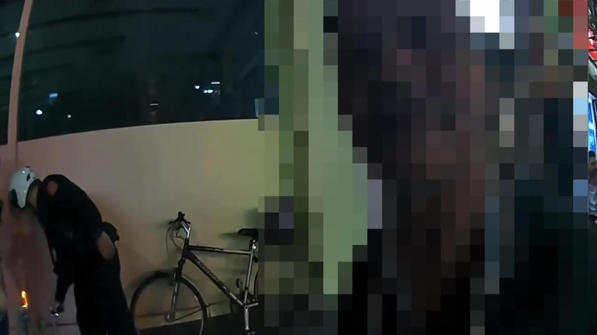 深夜信義商圈「持刀男」亂晃!揮舞水果刀嚇壞路人 警火速到場