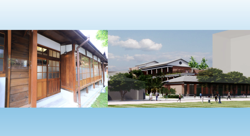 清水國小新建校舍延續日治時期歷史建築的設計語彙，透過多層次空間串聯新舊校舍，融合校園老樹與自然景觀，兼顧歷史文化與現代教學需求，未來可期。（圖／台中市政府）