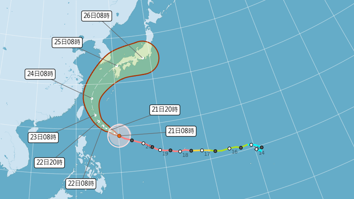 天氣/薔琵颱風達巔峰 暴風圈估這時觸陸