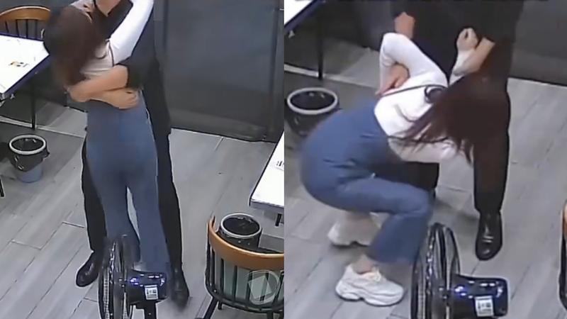 男子熱情擁抱妻子,沒想到卻因此讓對方肋骨骨折。(圖/翻攝自微博)