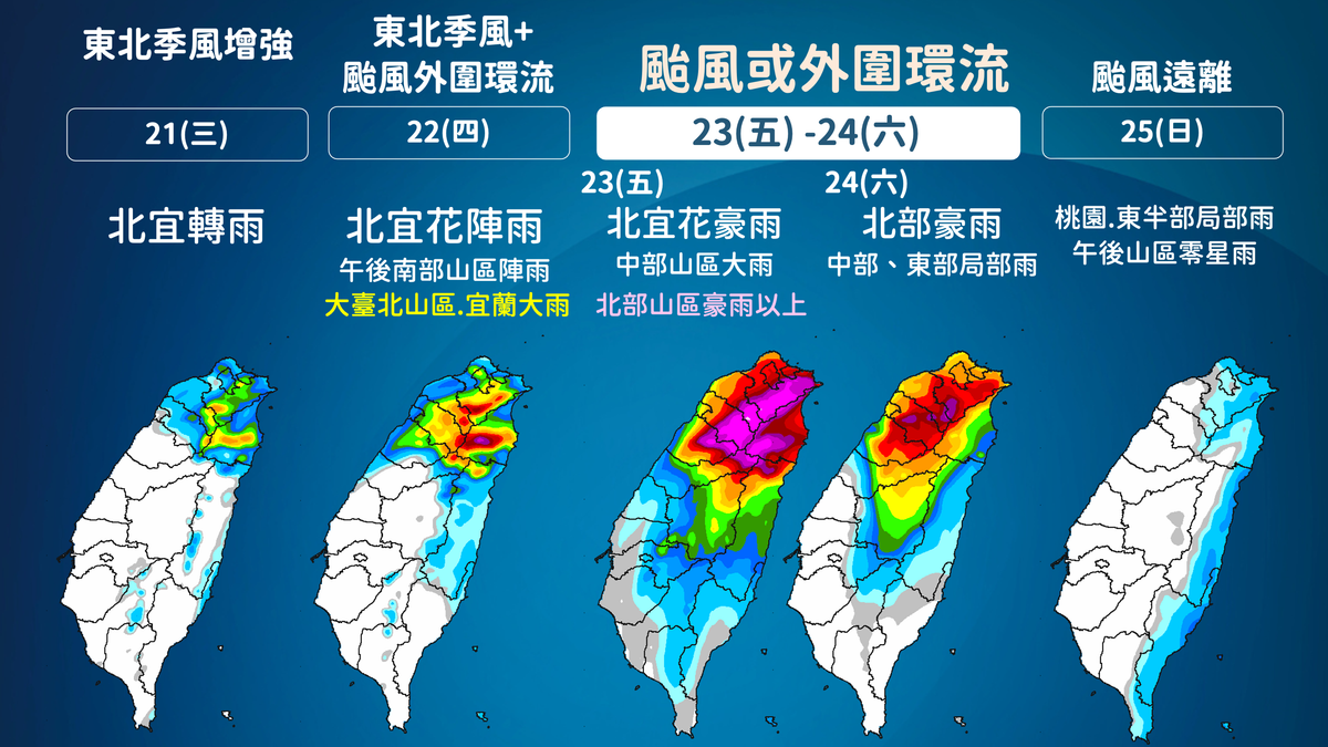 薔琵颱風路徑西修!最快今晚海警、明下午陸警