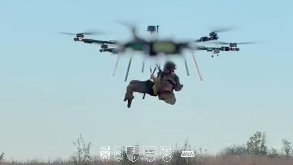用無人機驚險吊掛撤離傷兵! 烏克蘭稱創全球首例