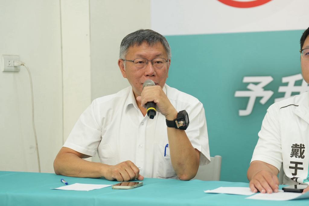 柯文哲強調，政治的目的就是讓老百姓過更好的生活。（圖／台灣民眾黨提供）