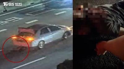 獨家/婦遭撞受困車底!社群達人「乾媽」衝國道車陣救援 緊握求救的手