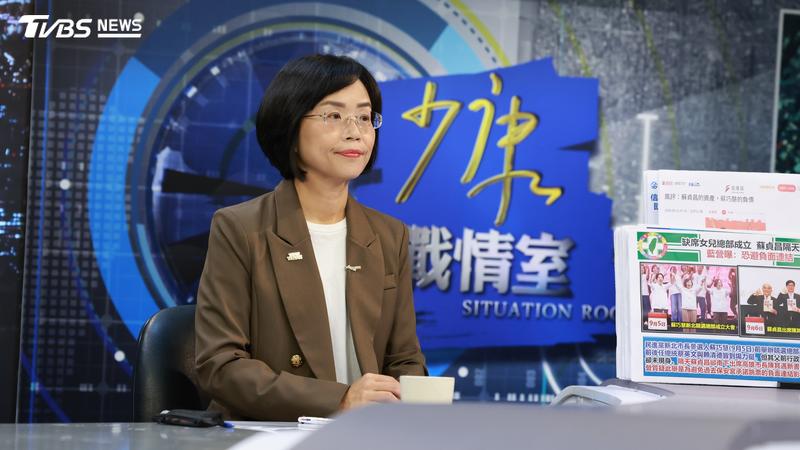 民進黨新北市長候選人蘇巧慧接受《少康戰情室》專訪。(圖/潘建樺攝)