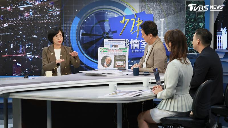 民進黨新北市長候選人蘇巧慧接受《少康戰情室》專訪。(圖/潘建樺攝)