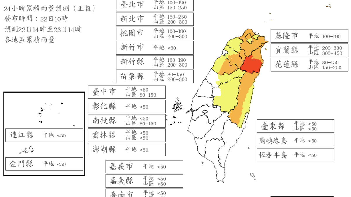 週五薔琵颱風假有望?17縣市明達停班課標準