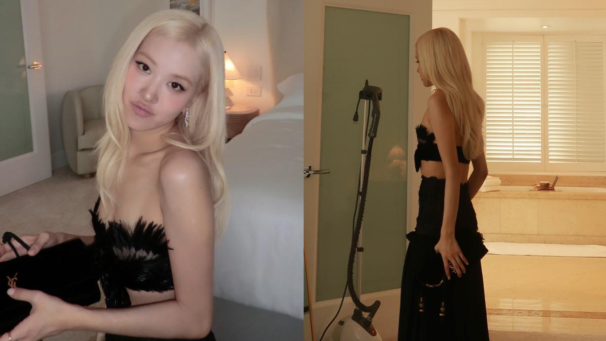 Rosé 奧斯卡晚宴「中空戰袍」又瘦一圈! A4紙片腰、超薄腰線太驚人