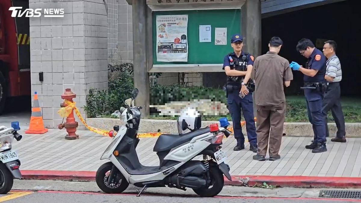 快訊/基隆市消防局旁墜樓!男子陳屍路旁 警急拉封鎖線
