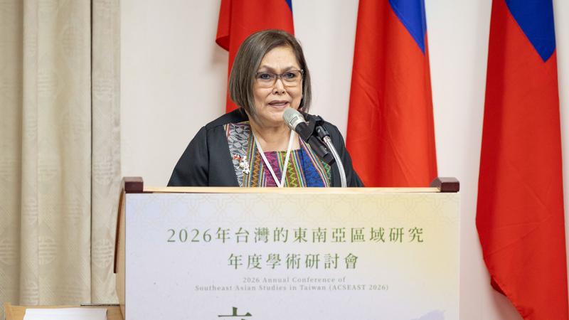 菲律賓總統府高齡國民國家委員會主席Gloria Marcado。(圖/國立政治大學東南亞研究中心提供)