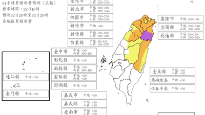 天氣/準備週五薔琵颱風假?18縣市明達停班課標準 最新風雨預測