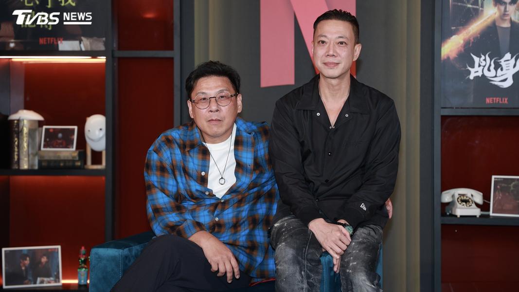 《回魂計》導演許肇任、製作人楊庭愷。(圖/黃城碩攝)