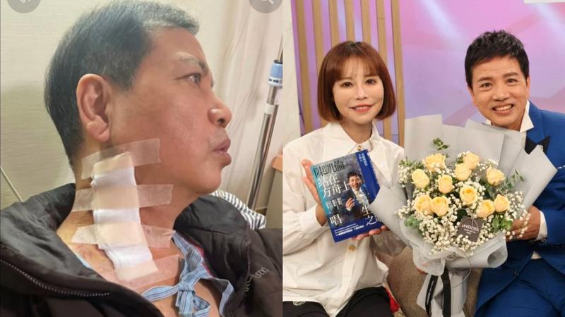 斯容日前送花祝福陳凱倫重生。(圖/翻攝陳凱倫臉書)