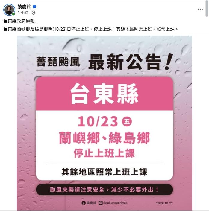 颱風-颱風假-天氣-台東-饒慶鈴-颱風動態-現在天氣-台灣天氣