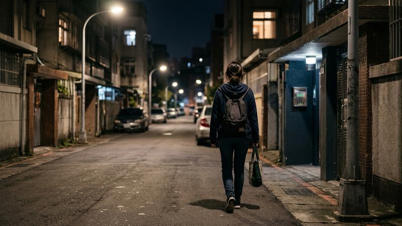 律師特別提醒,女性及夜歸族返家的6大注意事項。(示意圖/AI 生成)