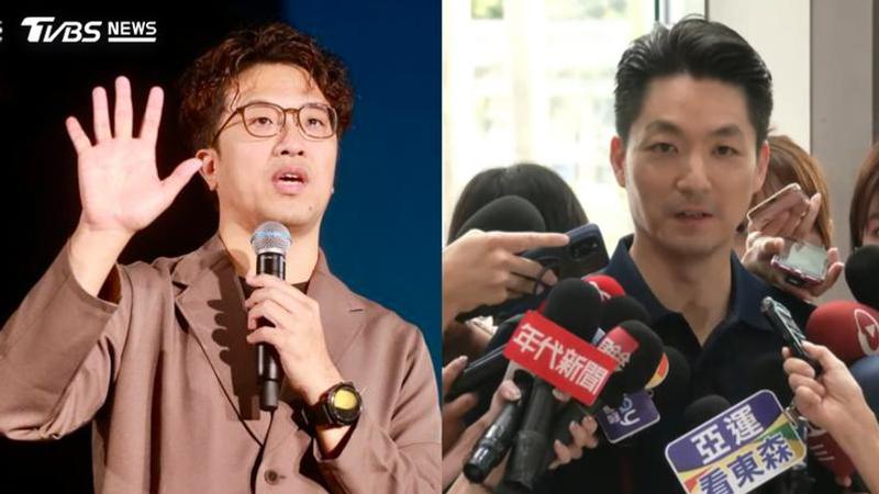 沈伯洋與蔣萬安的民調近期出現戲劇性逆轉。(圖/TVBS)