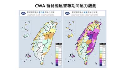 薔琵十級風圈擬17時觸陸!賈新興:今晚至明晨風雨最強
