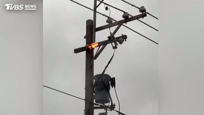 薔琵強襲全台逾10萬戶停電!台中海線「電線短路爆炸」車輛險起火