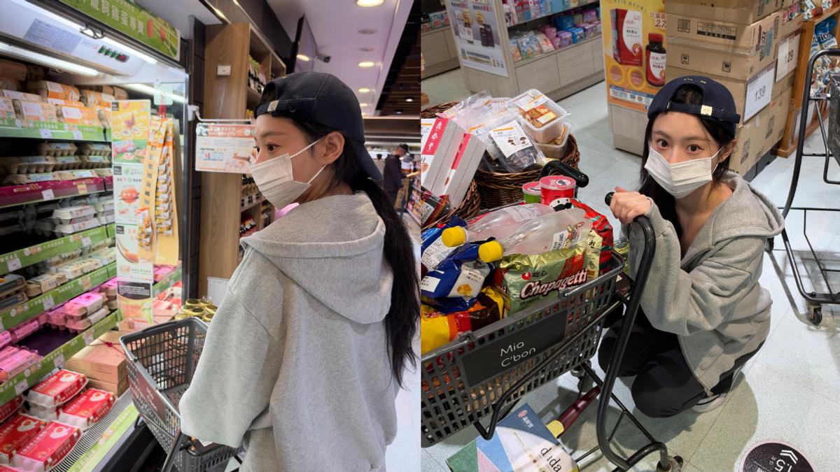 薔琵颱風來襲!韓啦啦隊女神金娜妍衝超市囤糧 粉見1畫面笑翻了