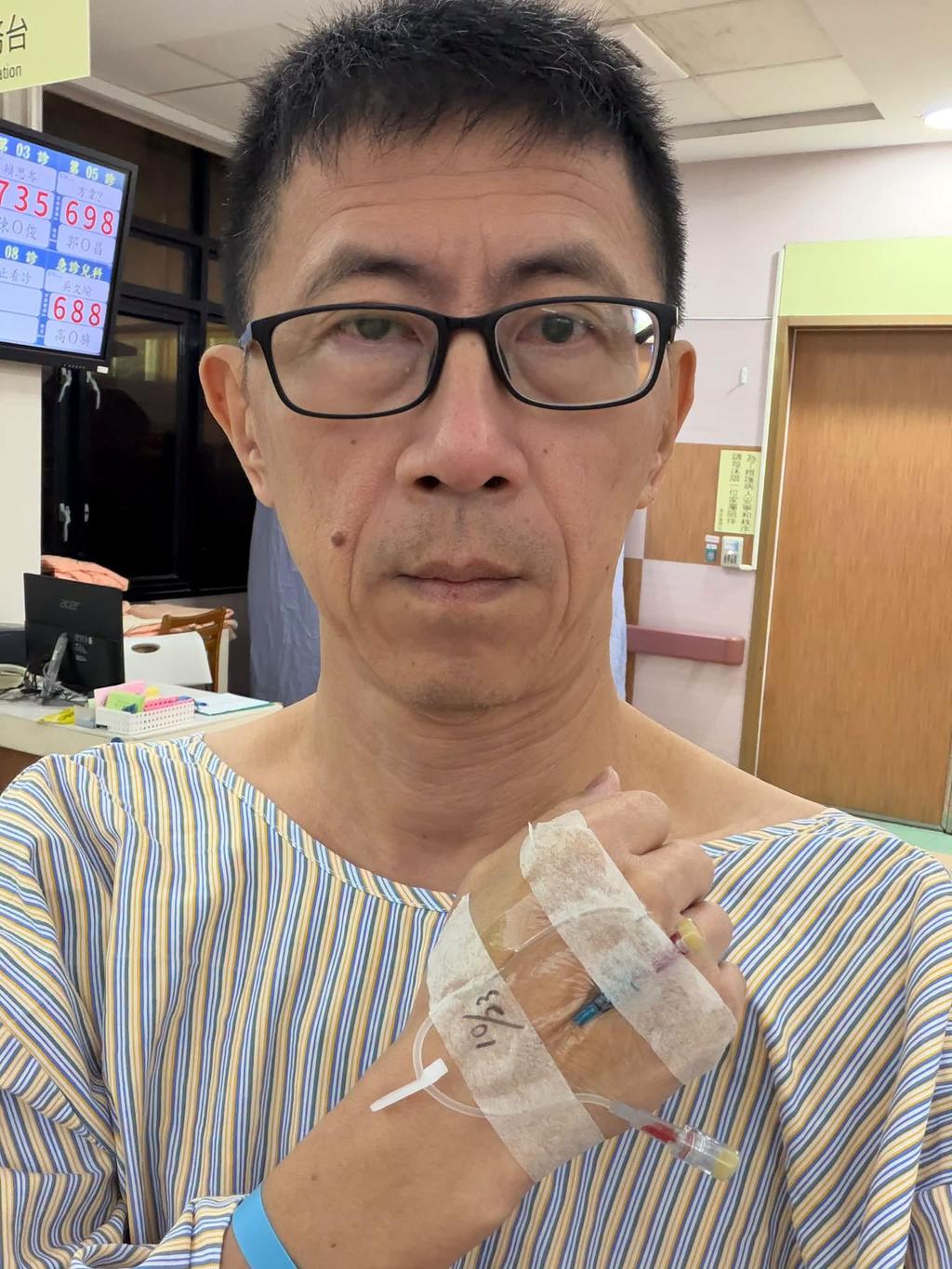 李驥視網膜剝離病情再度惡化。(圖/翻攝自李驥臉書)