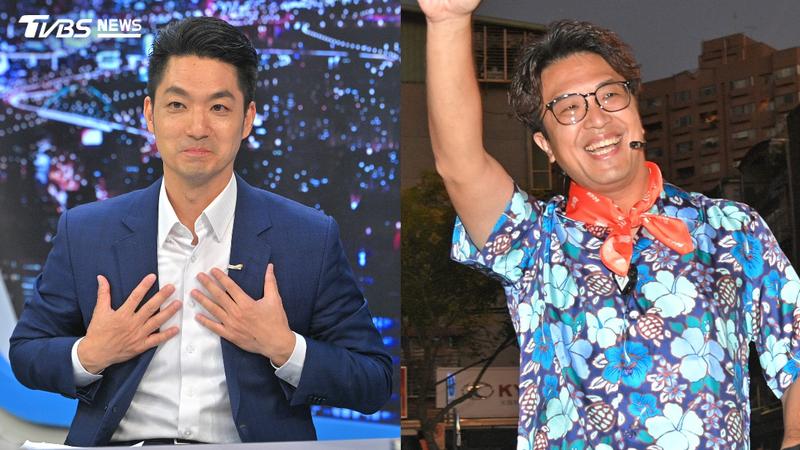 台北市長選情白熱化,候選人蔣萬安(左)與沈伯洋(右)的一舉一動都備受外界關注。(圖/胡瑞麒攝)