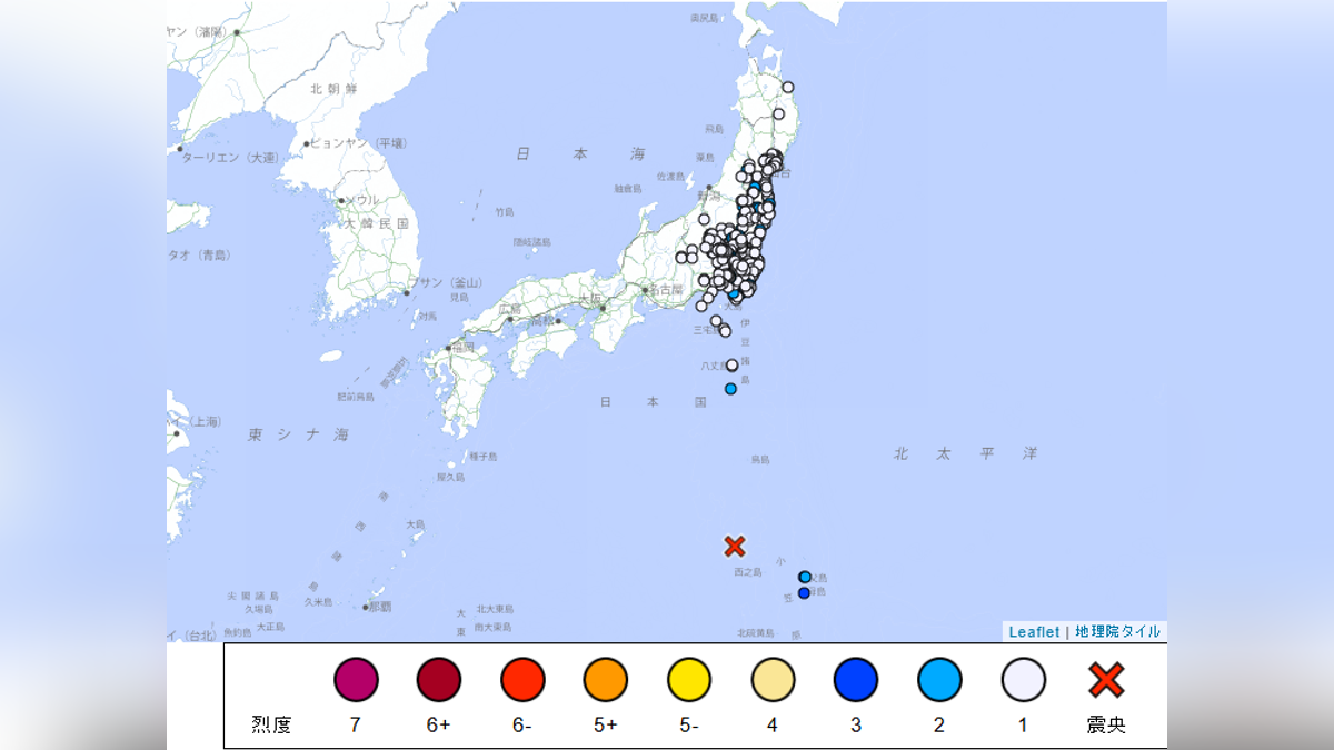 快訊/日本小笠原群島規模7.0地震!最大震度3 東京也有感