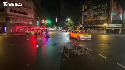 北市中山區深夜「車禍肇逃」!男騎士臉部重傷 警方鎖定駕駛身分