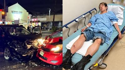 美巡遇車禍「車頭被撞爛」!日男星嚇傻:第一次覺得離死亡那麼近