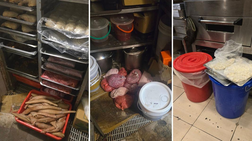 網友爆料北市一家小籠湯包店廚房髒亂,蟑螂、老鼠到處跑。(圖/爆料公社公開版FB)