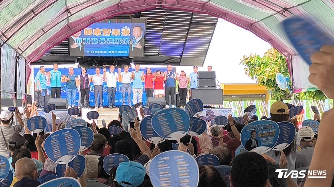 爭取2026屏東縣長寶座的國民黨籍參選人蘇清泉爆出失言風波。(圖/TVBS)
