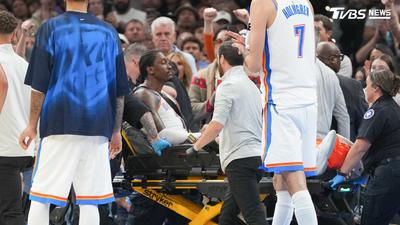 NBA/雷霆威廉斯重摔「左腳踝驚悚變形」!SGA賽後受訪難過落淚
