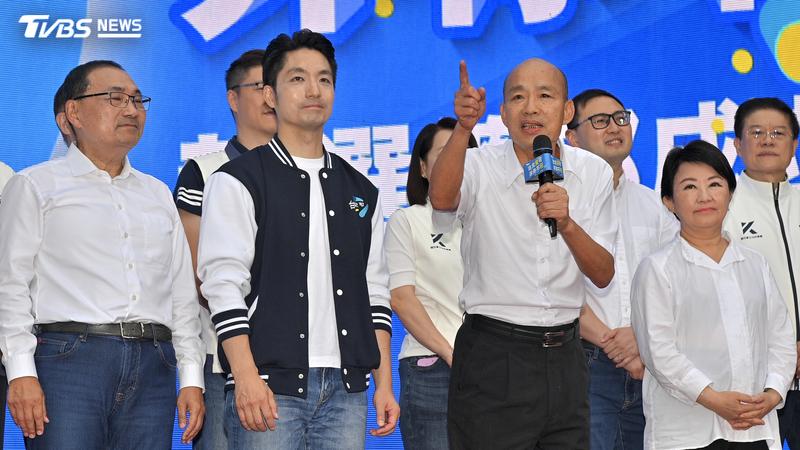 立法院長韓國瑜力挺台北市長蔣萬安,痛批網軍攻擊、抹黑讓蔣「天使變魔鬼」。(圖/胡瑞麒攝)