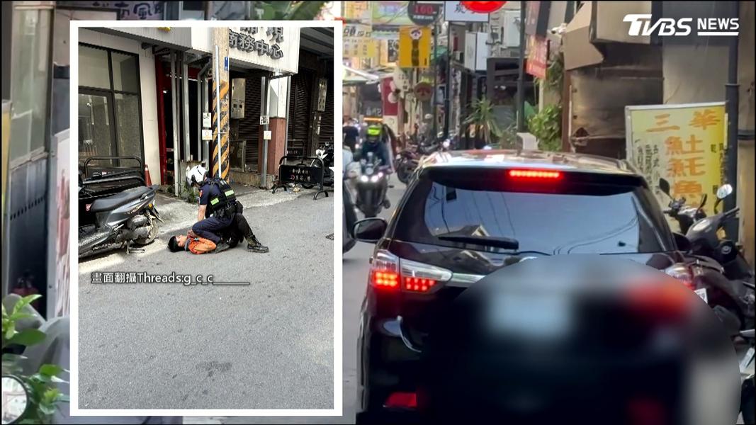 發現男子神情慌張意圖逃跑,經查證確認為觀光簽證逾期的外籍人士。(圖/民眾提供)
