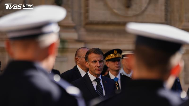 總統馬克宏(Emmanuel Macron)。(圖/達志影像美聯社)