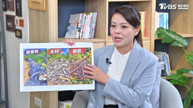 新竹市長高虹安接受《新聞大白話》主持人譚伊倫專訪談新竹棒球場案爭議始末。(圖/胡瑞麒攝)