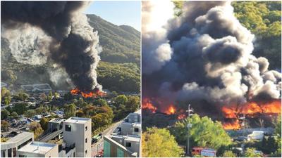 首爾爆恐怖大火!江南區「最後貧民窟」黑煙竄天際 官方急發警報