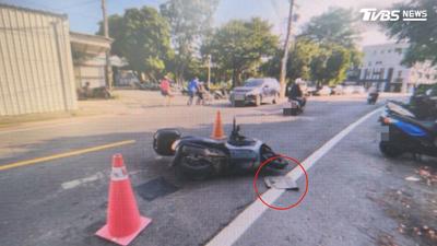 貨車鐵片掉落、轎車闖紅燈 高雄台南分傳騎士遭擊落慘摔