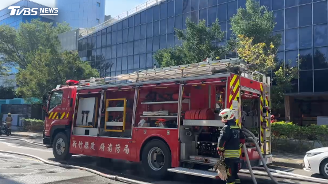 火警-新竹-嘉晶電子-工廠火警-火災-消防灌救