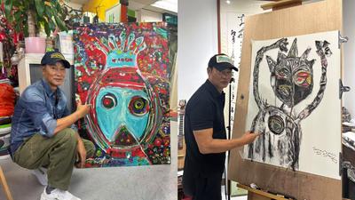 傳15分鐘可完成1幅!香港影帝任達華「自學繪畫」5年 首次來台辦畫展