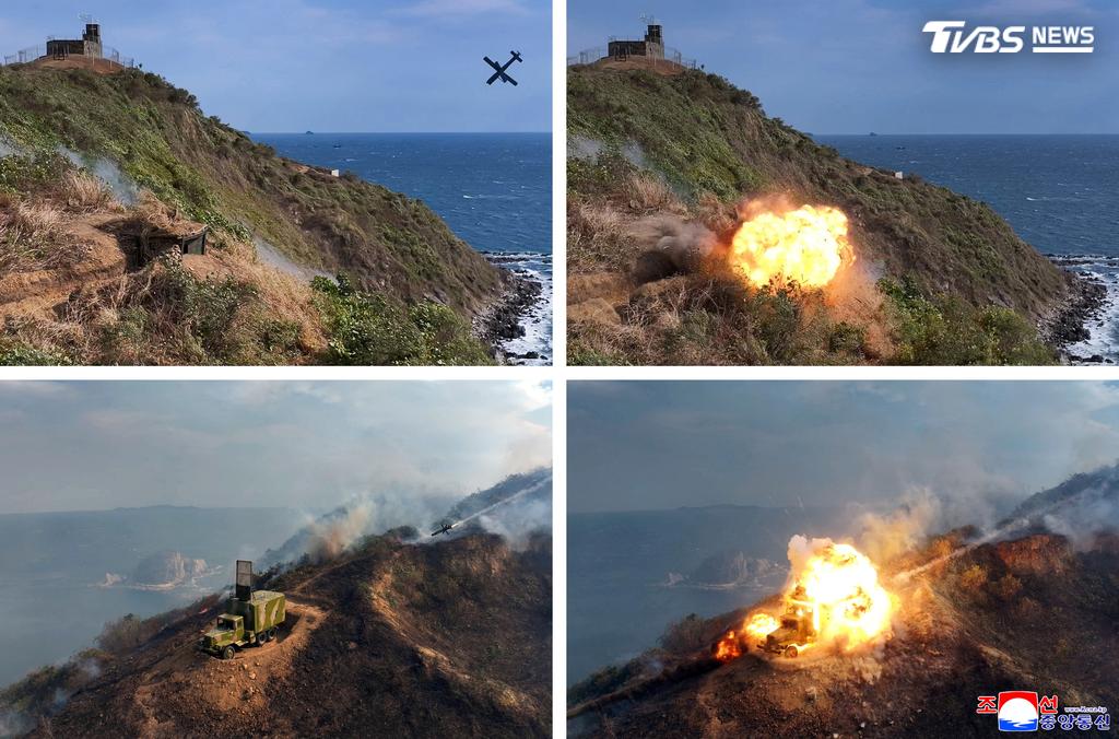 北韓模擬攻擊的目標不僅針對南韓前線警戒軍事哨所、K-9自走砲及反砲兵雷達,更包含美軍M1艾布蘭主力戰車。(圖/達志影像路透社)