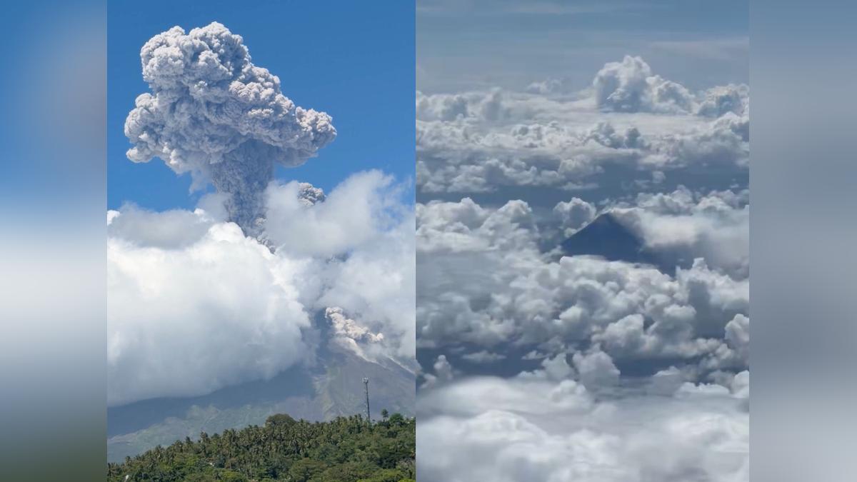 菲國馬榮火山噴發!灰柱直衝3000公尺高空 半徑6公里急撤