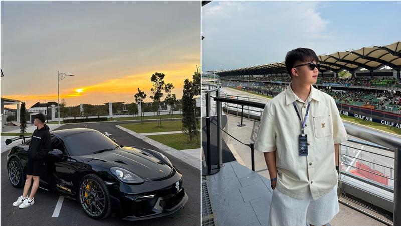 馬來西亞網紅蔡澤俊常在社群曬出名車,昨(30日)傳出車禍身亡。(圖/翻攝蔡澤俊IG)