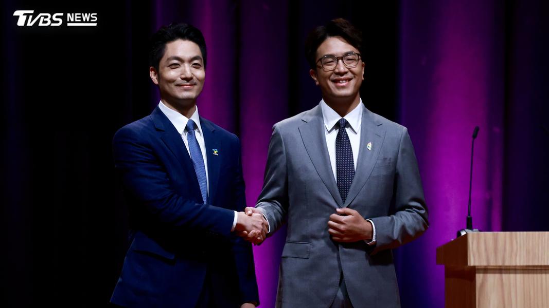 沈伯洋、蔣萬安首度交鋒。(圖/華子琛攝)